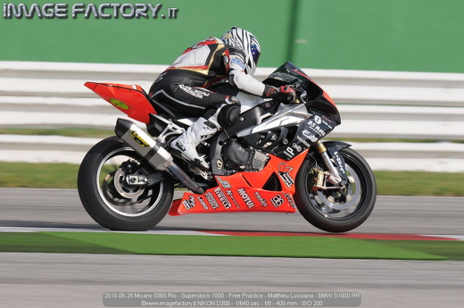 2010-06-26 Misano 0365 Rio - Superstock 1000 - Free Practice - Matthieu Lussiana - BMW S1000 RR